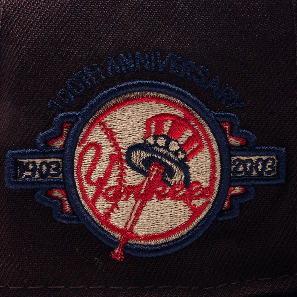 FEATURE x New Era 59FIFTY Fitted NY Yankees 100th Anniversary - Wood/Navy - Image 5