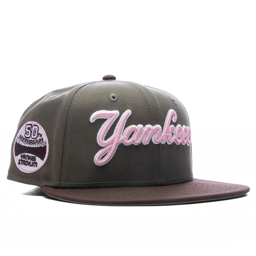 FEATURE x New Era 59FIFTY Fitted NY Yankees 50th Anniversary - Olive/Walnut - Image 2