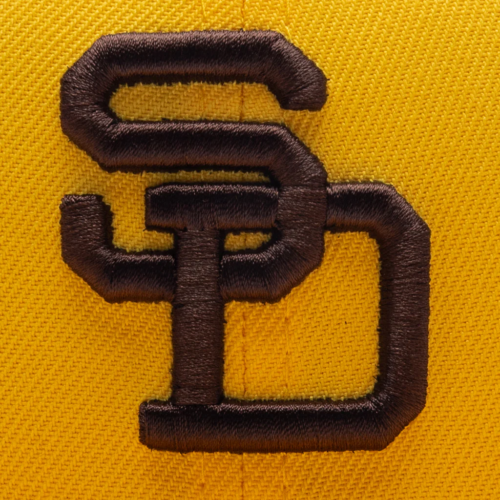 FEATURE x New Era 59FIFTY Fitted SD Padres Cooperstown - Canary Yellow/Twill Green - Image 2