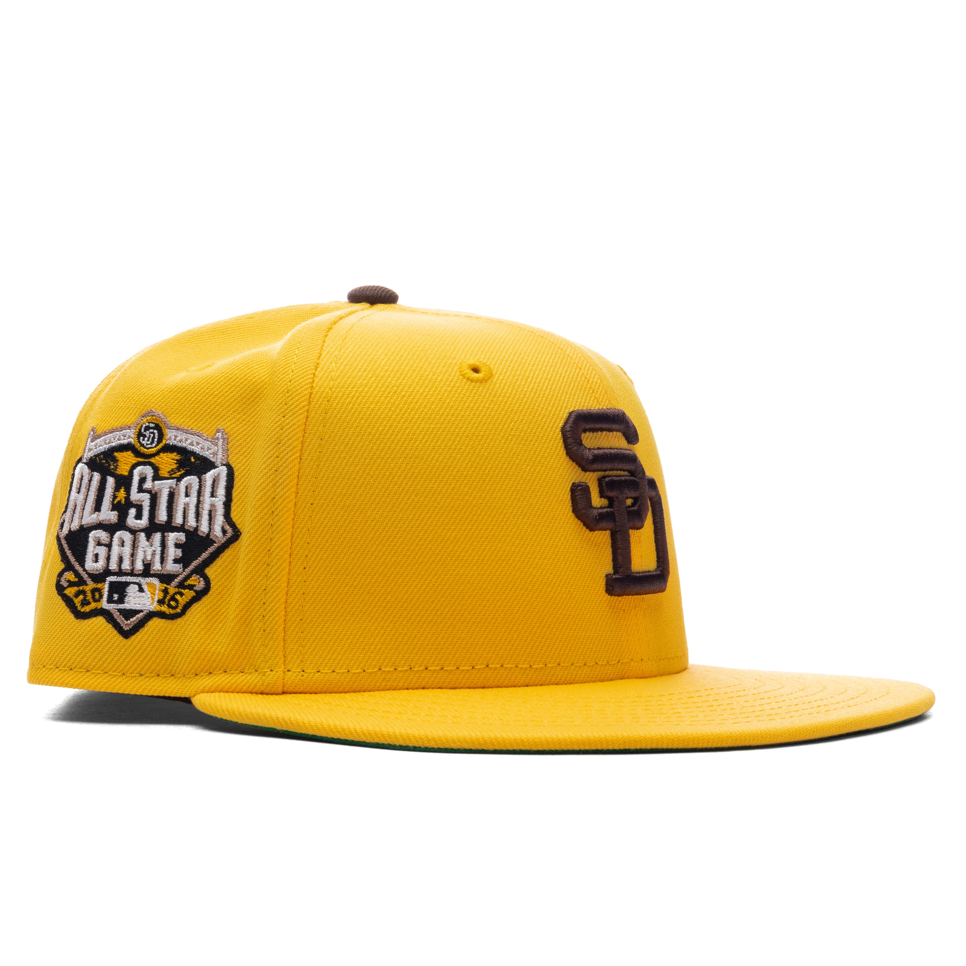 FEATURE x New Era 59FIFTY Fitted SD Padres Cooperstown - Canary Yellow/Twill Green - Image 3
