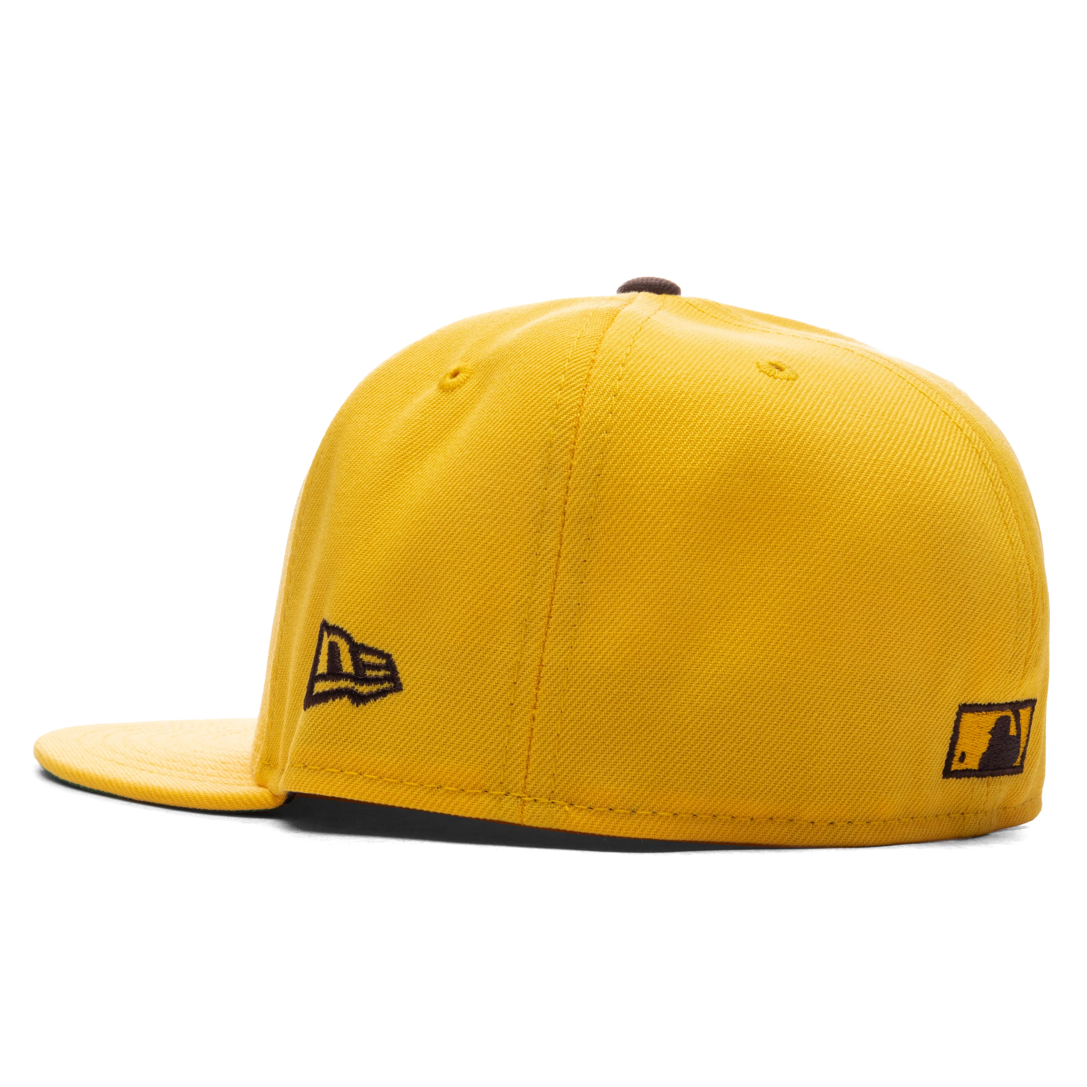 FEATURE x New Era 59FIFTY Fitted SD Padres Cooperstown - Canary Yellow/Twill Green - Image 4