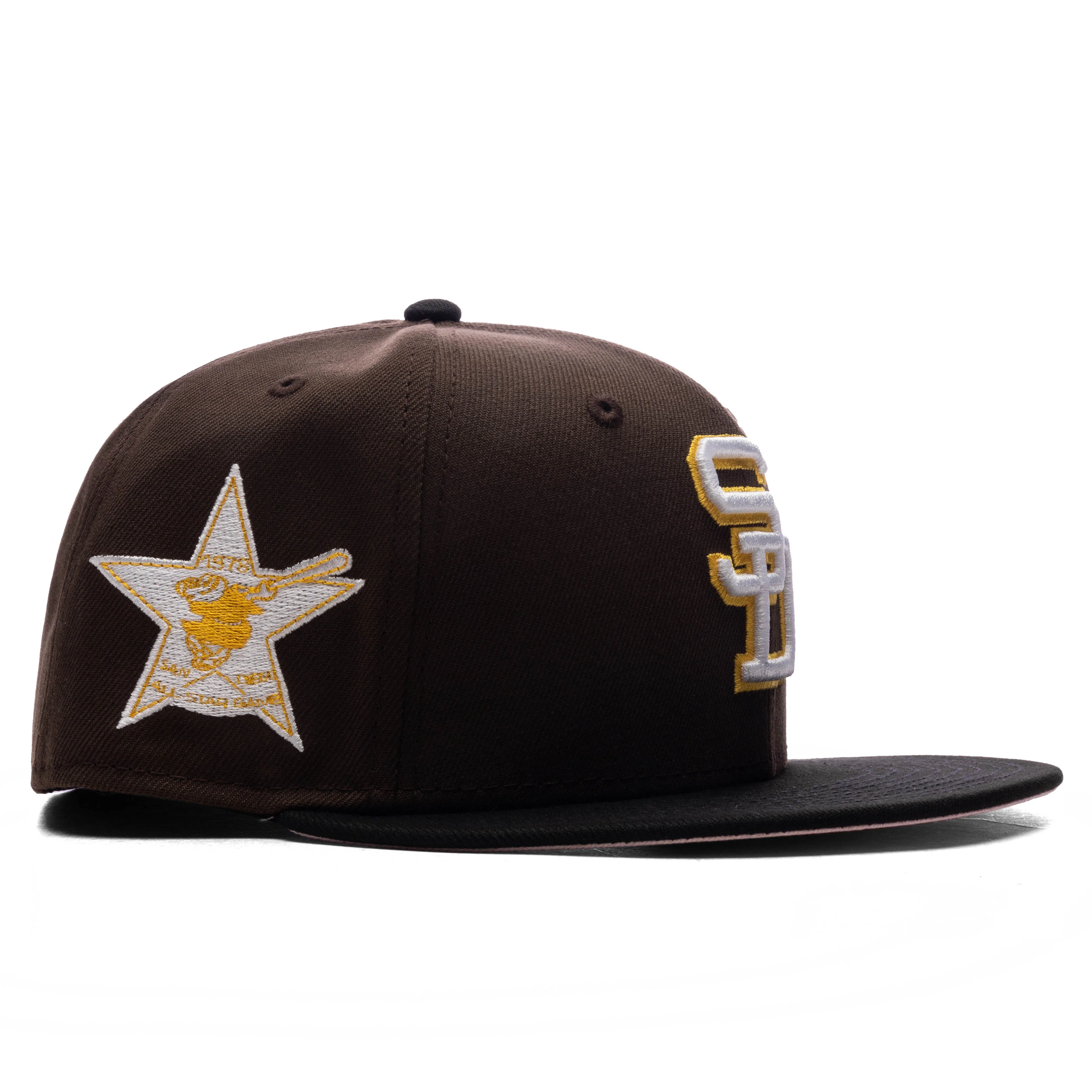 FEATURE x New Era 59FIFTY Fitted SD Padres Cooperstown - Walnut/Black/Cotton Pink - Image 3
