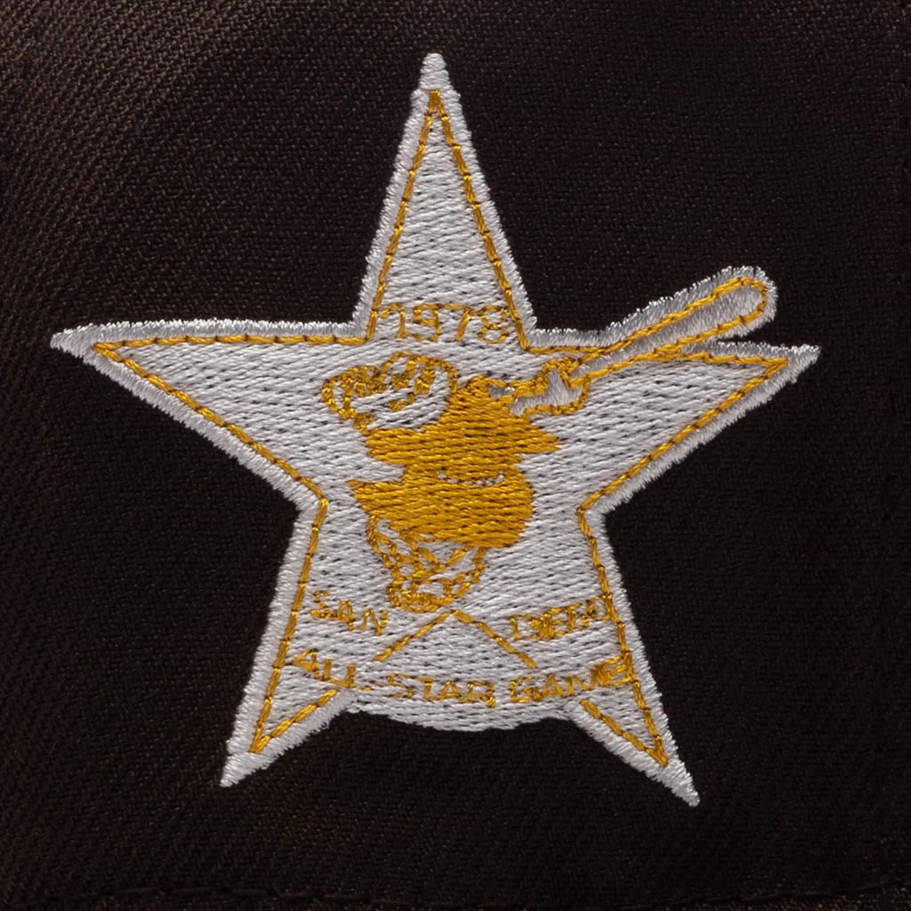 FEATURE x New Era 59FIFTY Fitted SD Padres Cooperstown - Walnut/Black/Cotton Pink - Image 5
