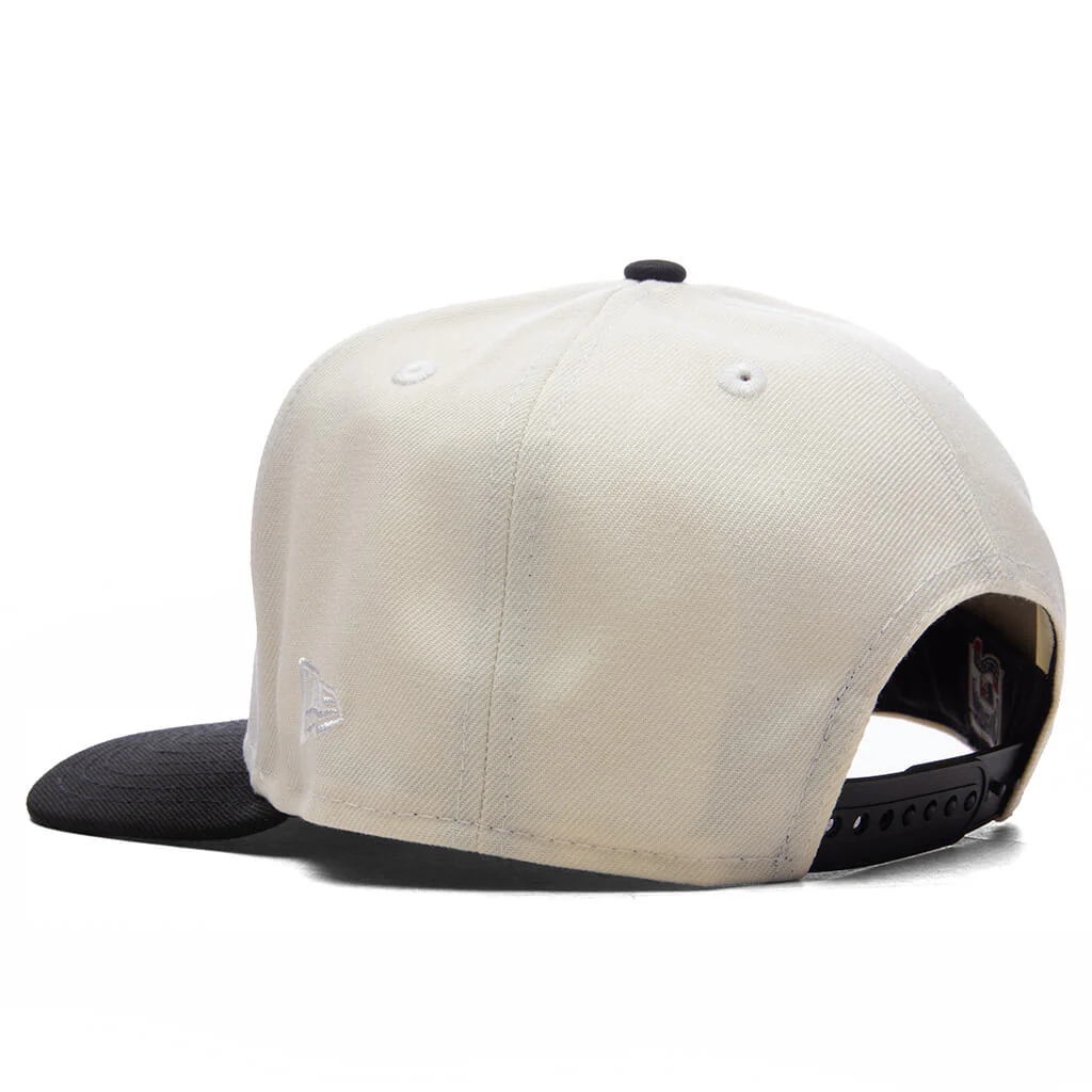 AZ Diamondbacks Upside Down Logo 9Fifty A-Frame Snapback - Chrome/Black - Image 3