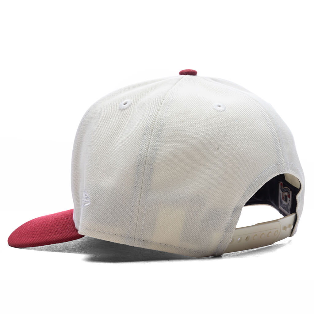 AZ Diamondbacks Upside Down Logo 9Fifty A-Frame Snapback - Chrome/Red - Image 3