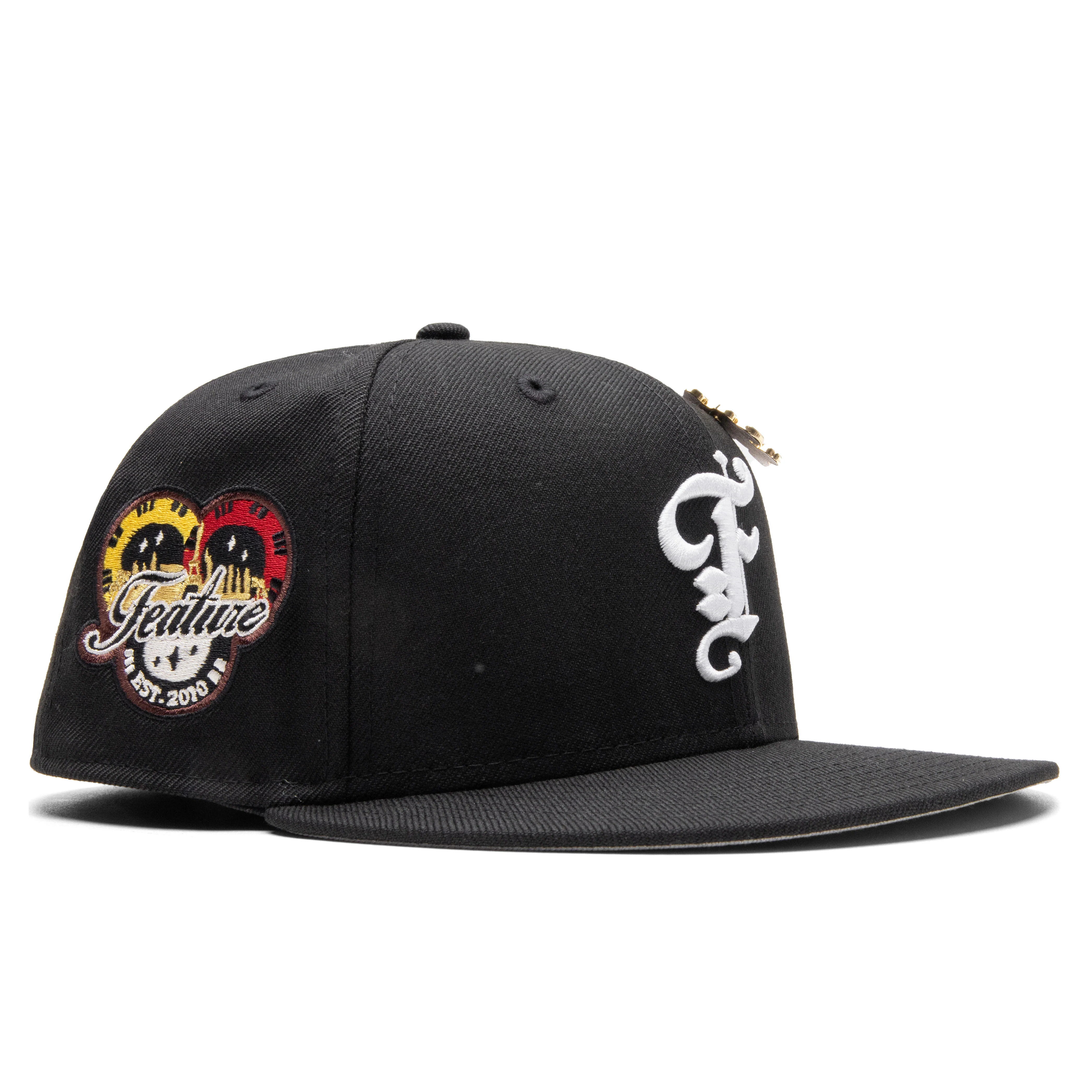Feature x New Era 59FIFTY Fitted Old English F Vegas - Black/White - Image 3