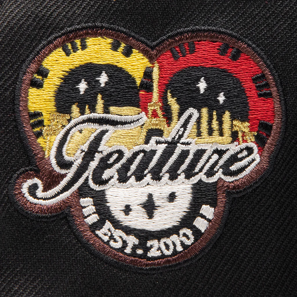 Feature x New Era 59FIFTY Fitted Old English F Vegas - Black/White - Image 5