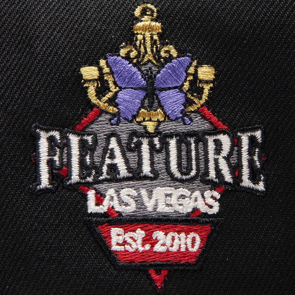 Feature x New Era 59FIFTY Fitted Old English F Wynn - Black/White - Image 5