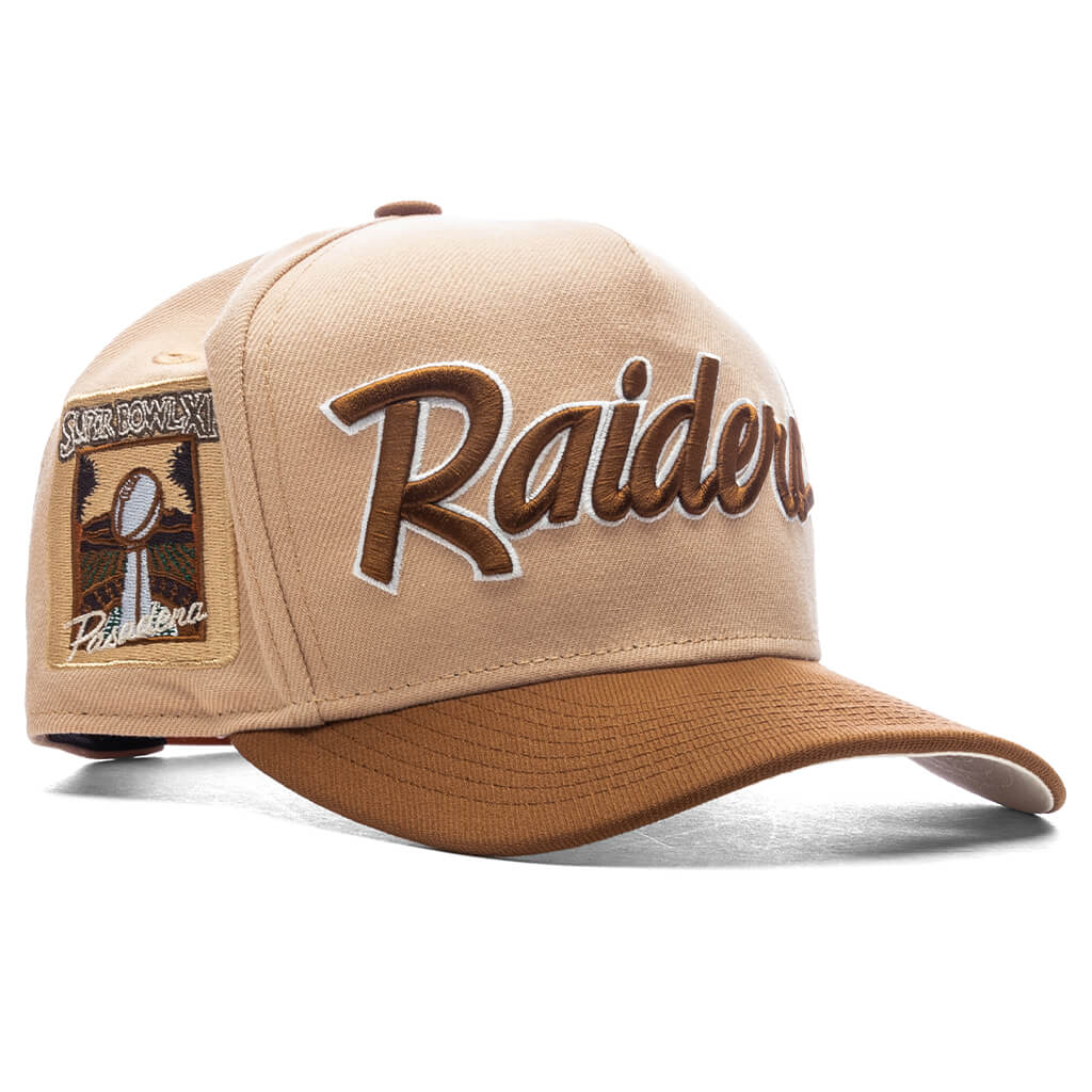 Feature x New Era 9Fifty A-Frame Snapback Las Vegas Raiders - Chrome/Pecan - Image 3