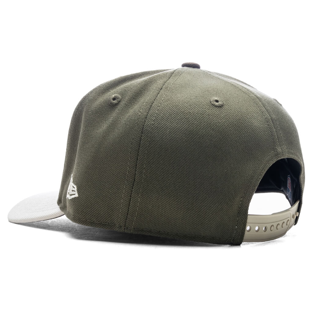 FEATURE x New Era 9Fifty A-Frame Snapback Las Vegas Raiders - Olive/Stone - Image 4