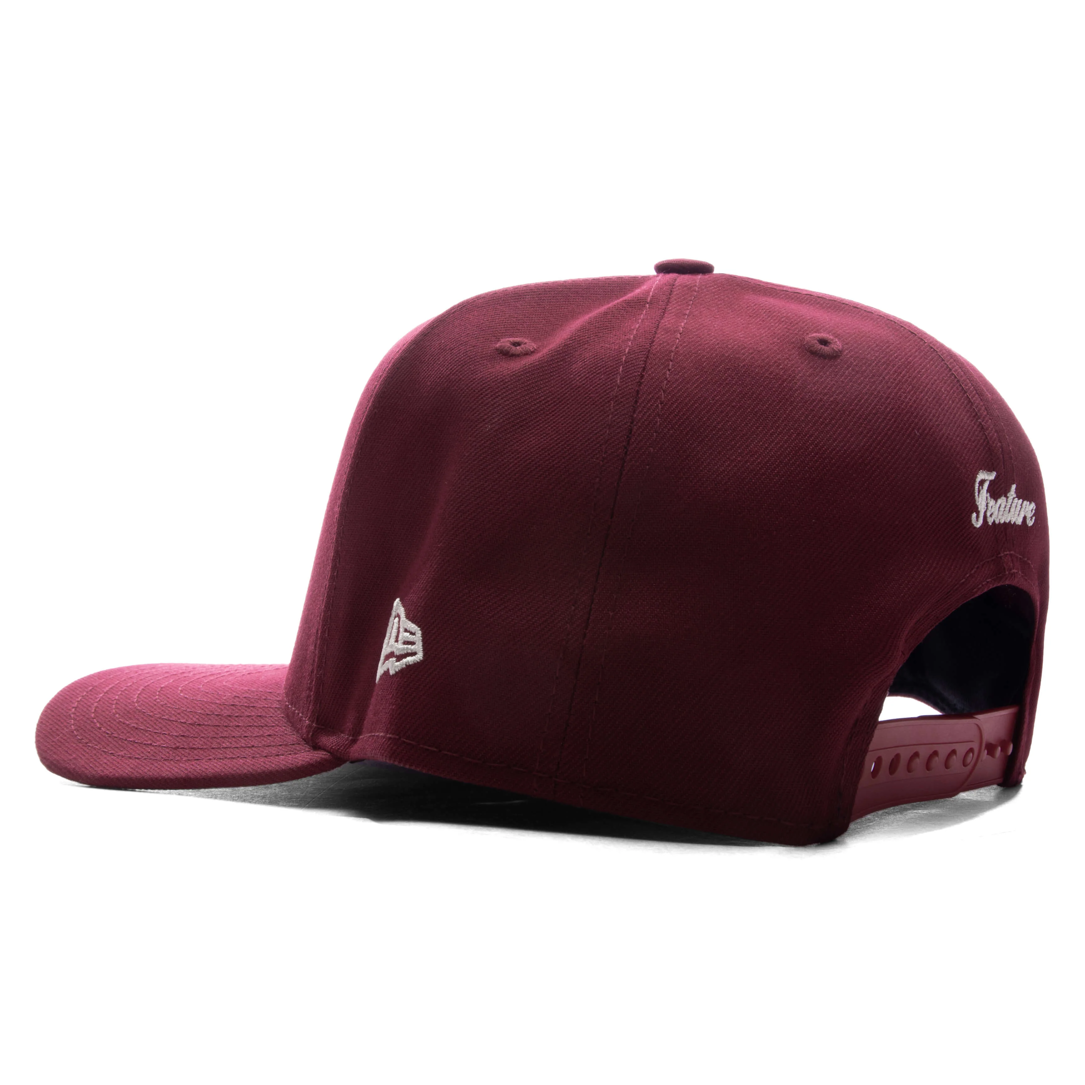 FEATURE x New Era 9FIFTY Curved A-Frame Old English F Snapback - Scarlet - Image 4