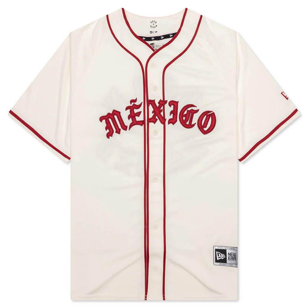New Era x Born x Raised x Diablos Rojos del México Jersey - Cream