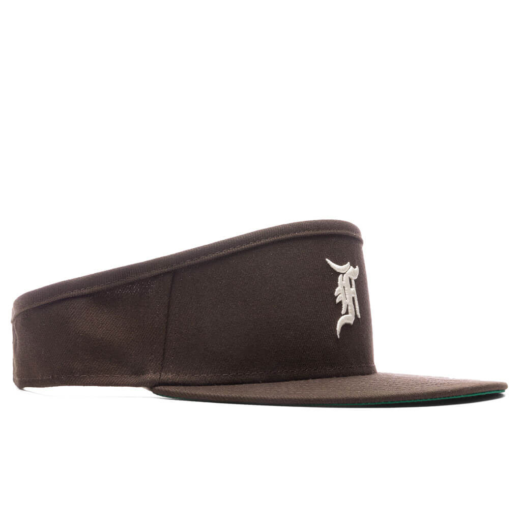 New Era x Fear of God Essentials Fitted Visor Detroit Tigers - Walnut - Image 3