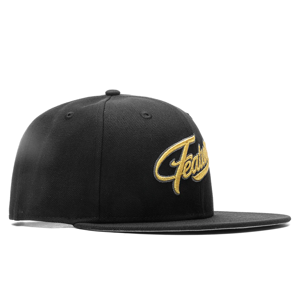 FEATURE x New Era 9FIFTY Cutlass - Black/Metallic Gold - Image 3