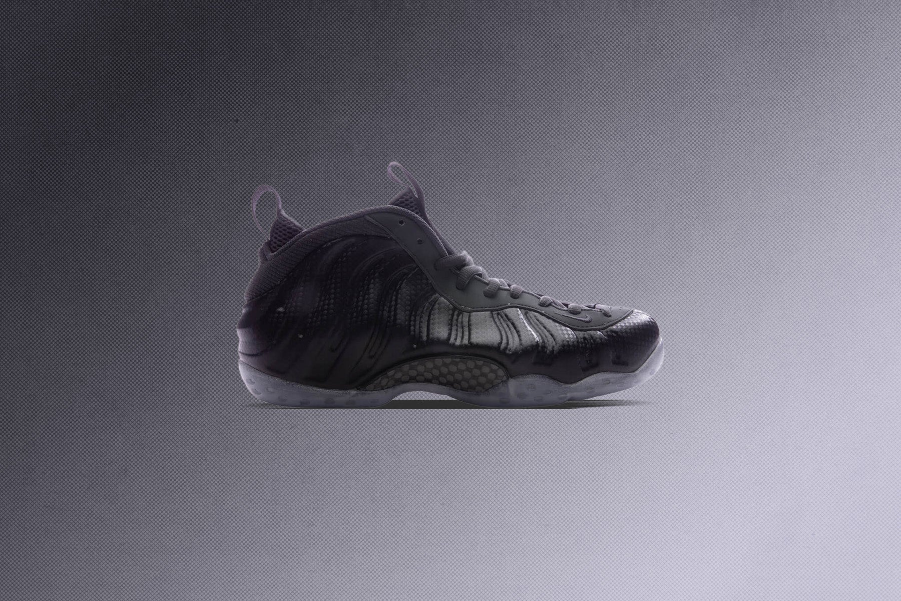 Air Foamposite One 'Carbon Fiber' - Black/Black/Dark Smoke Grey - Image 5