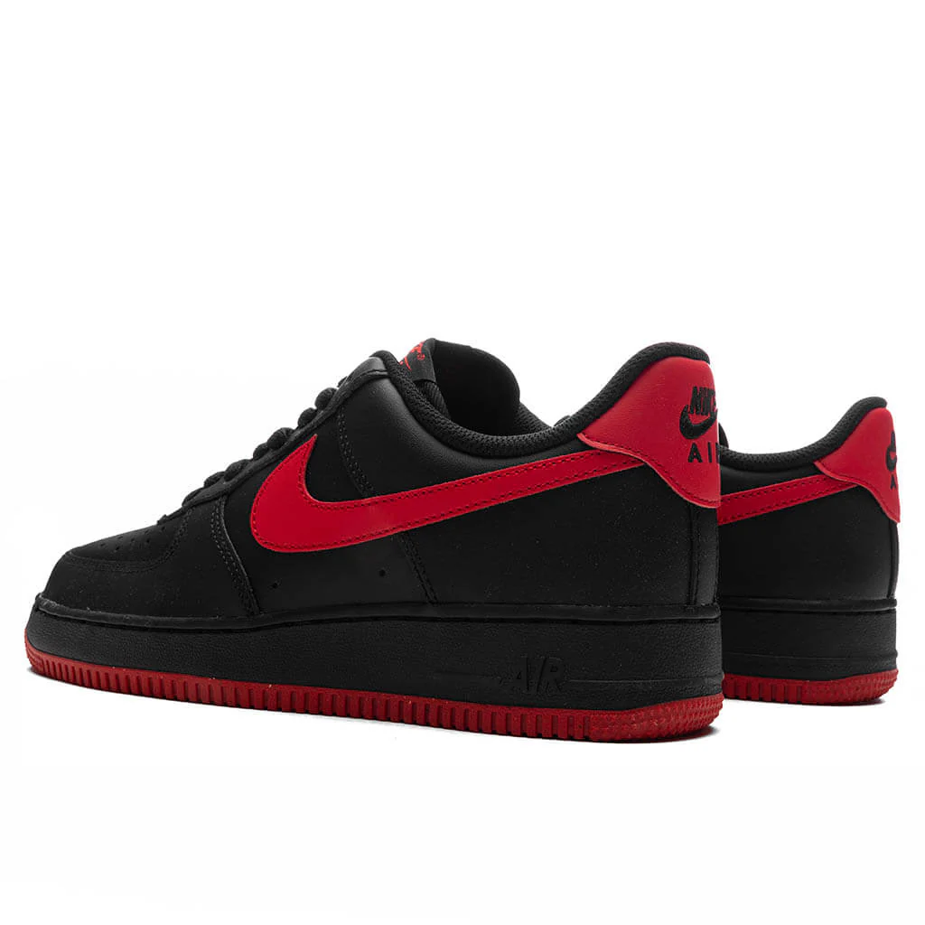 Air Force 1 '07 - Black/University Red/Black - Image 3