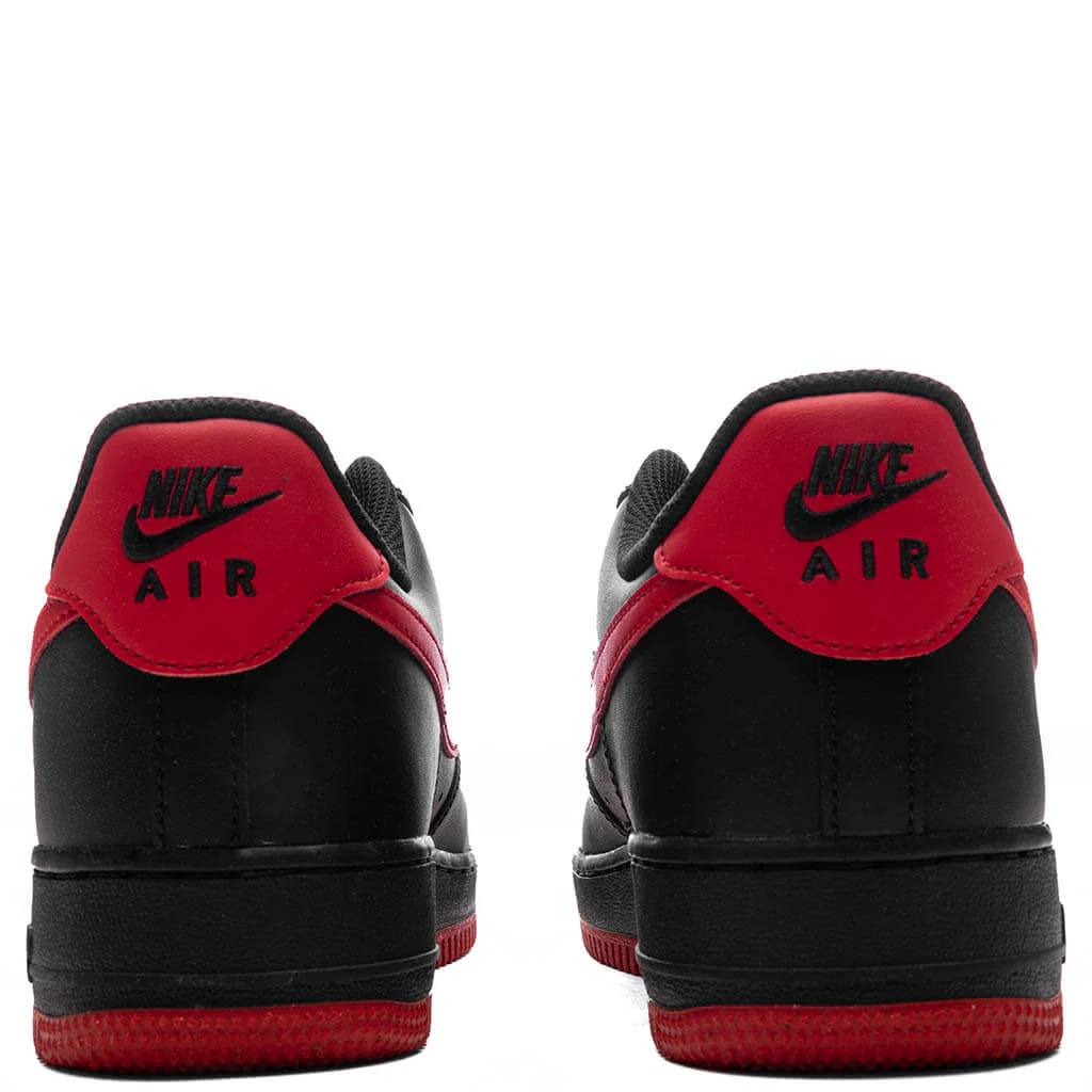 Air Force 1 '07 - Black/University Red/Black - Image 4