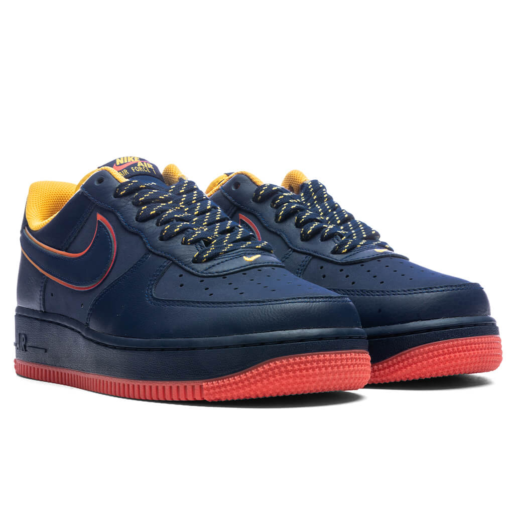 Air Force 1 '07 LV8 'Retro Lettering' - Midnight Navy/Light Crimson/Blue Void/University Gold - Image 2