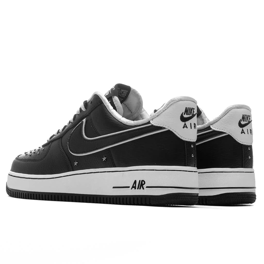 Air Force 1 '07 PRM - Black/Summit White/Metallic Dark Grey - Image 3