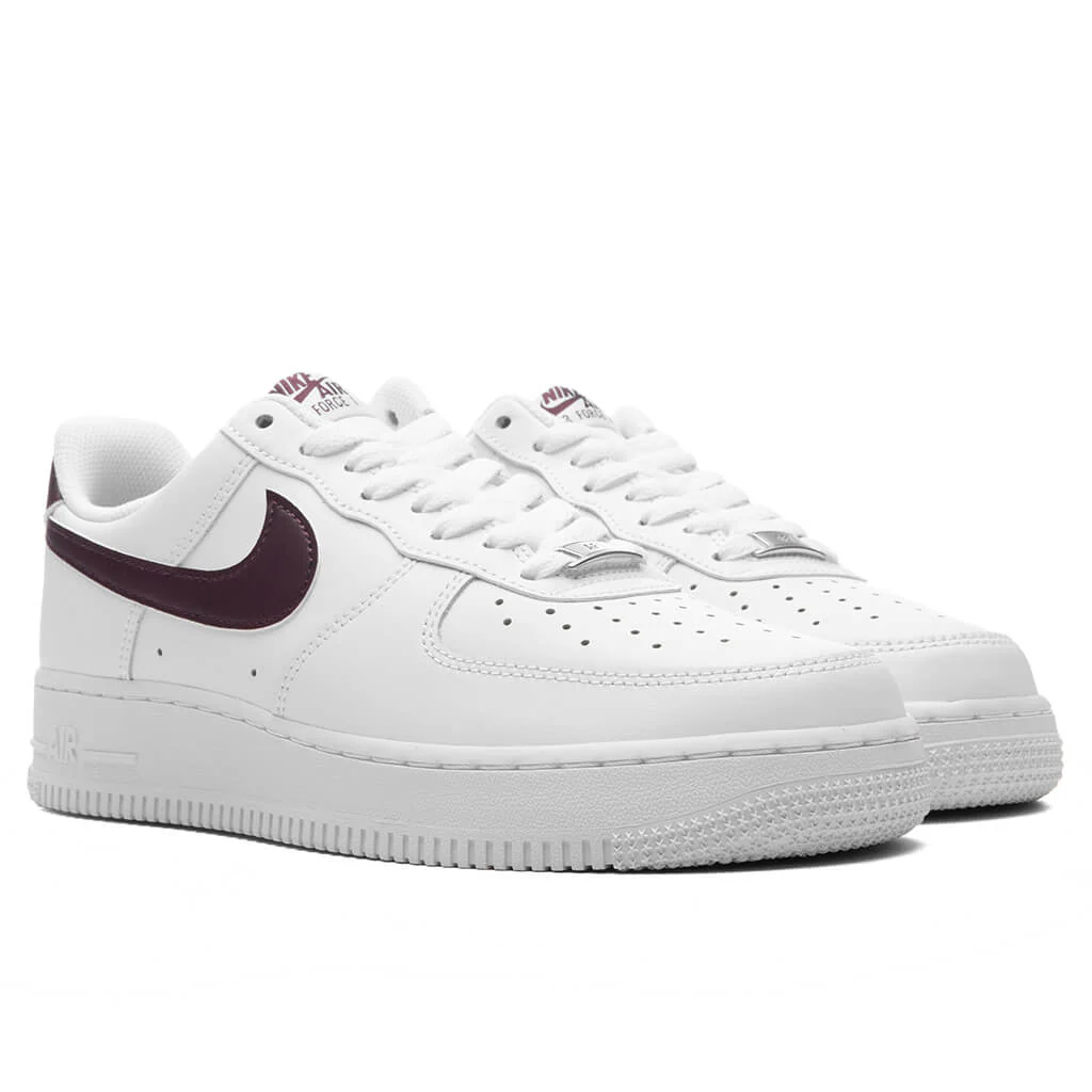 Air Force 1 '07 - White/Burgundy Crush - Image 2