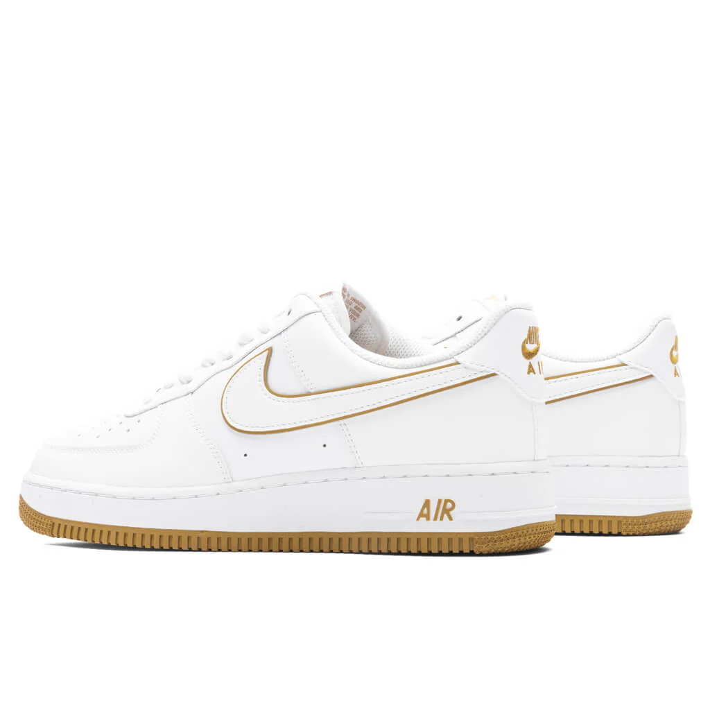 Air Force 1 '07 - White/White/Bronzine - Image 3