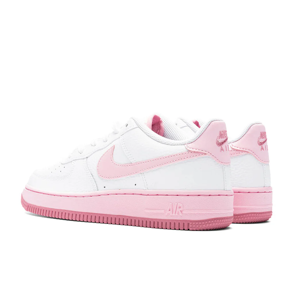 Air Force 1 (GS) - White/Pink Foam/Elemental Pink - Image 3