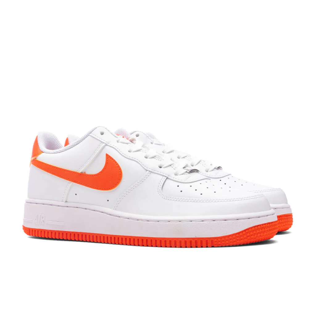 Air Force 1 (GS) - White/Safety Orange - Image 2