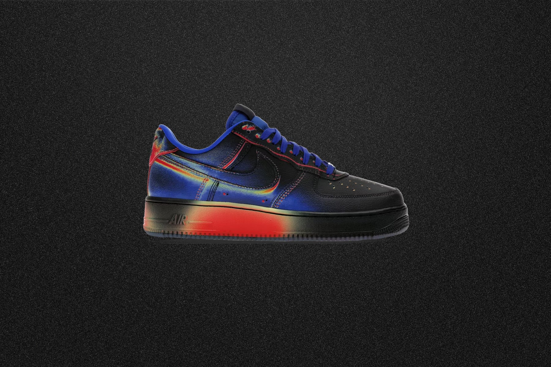 Air Force 1 Low Retro 'Heat Map' - Black/Racer Blue/Volt Ice/Bright Crimson - Image 7