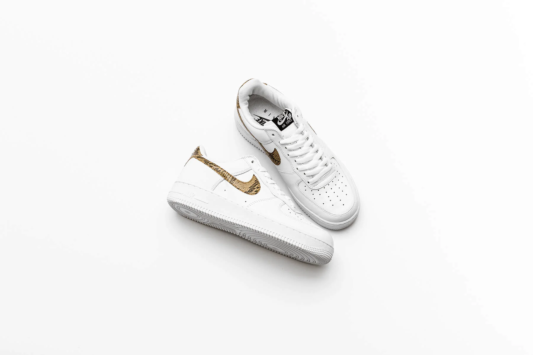 Air Force 1 Low Retro PRM QS 'Ivory Snake' - White/Elemental Gold/Dark Hazel - Image 6