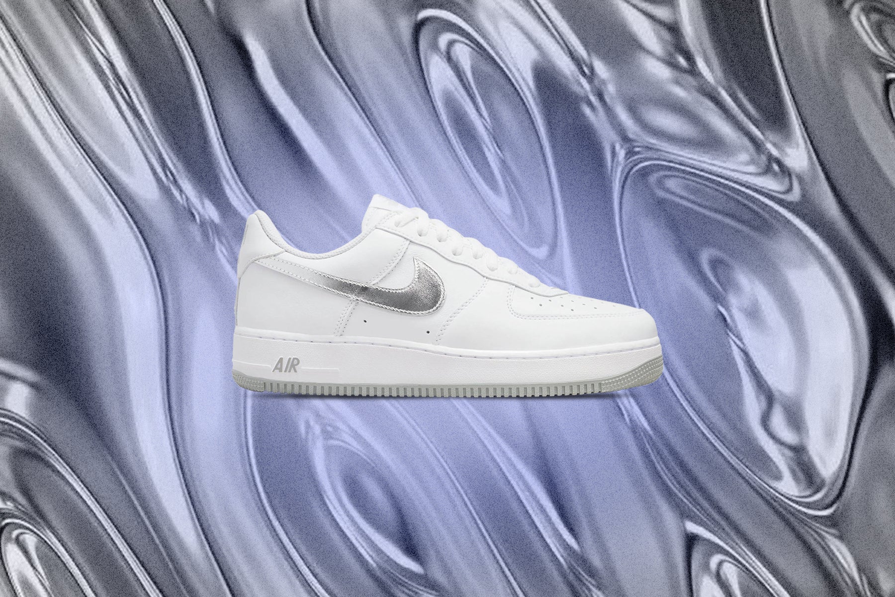 Air Force 1 Low Retro Metallic Silver - White/Metallic Silver/Metallic Gold - Image 5
