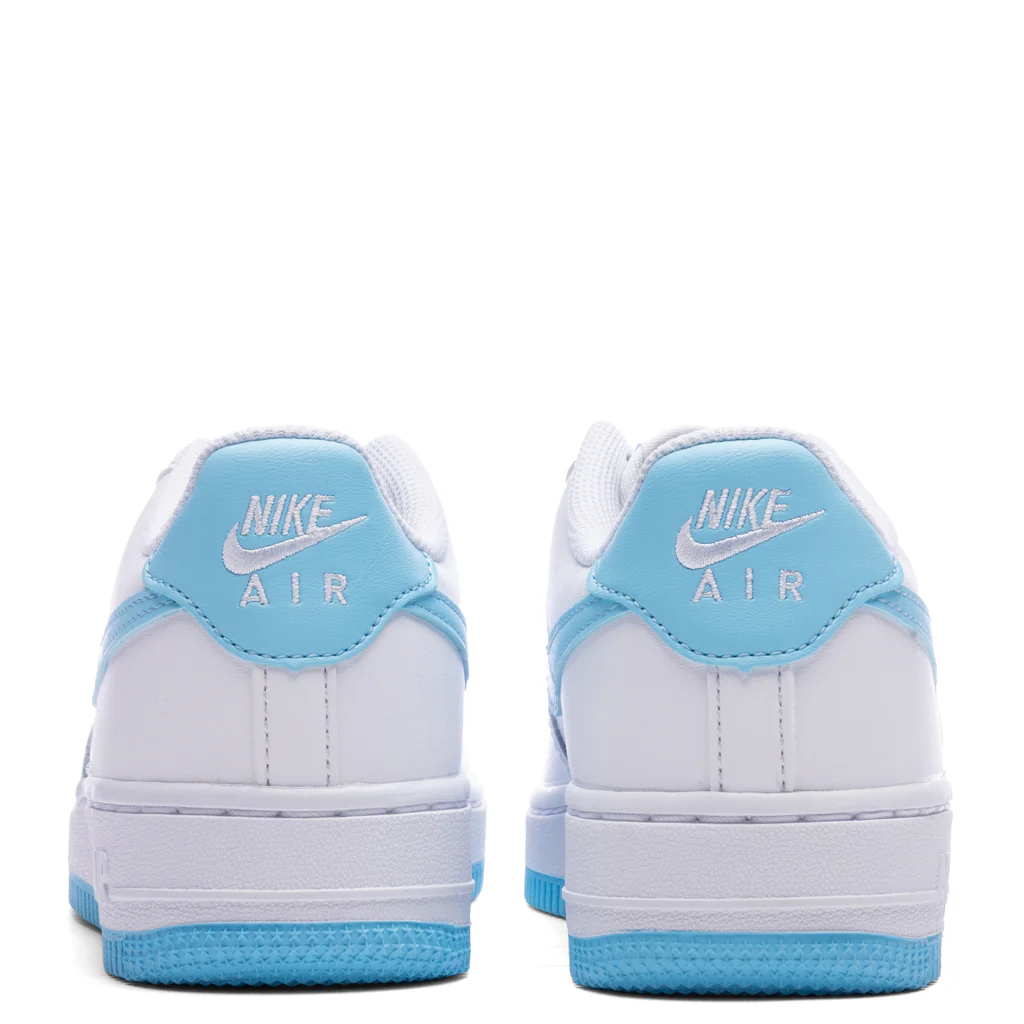 Air Force 1 LV8 (GS) - White/Aquarius Blue/White - Image 4