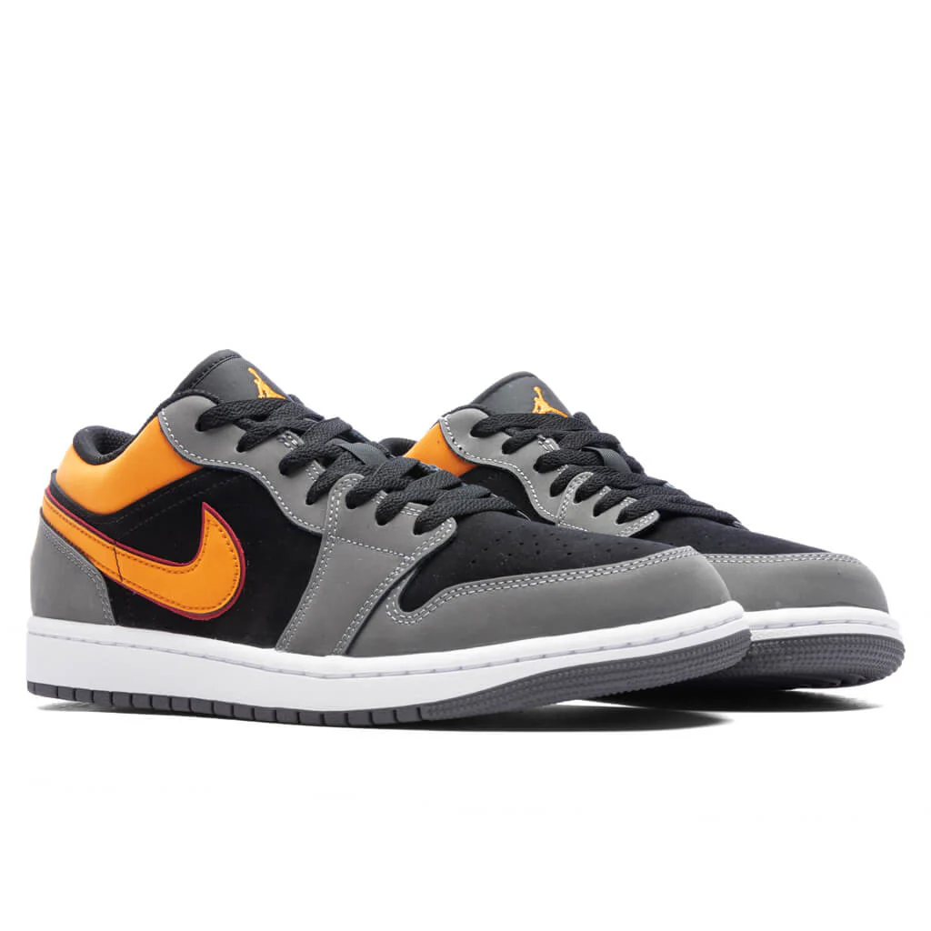 Air Jordan 1 Low SE Craft - Black/Vivid Orange/Light Graphite - Image 2