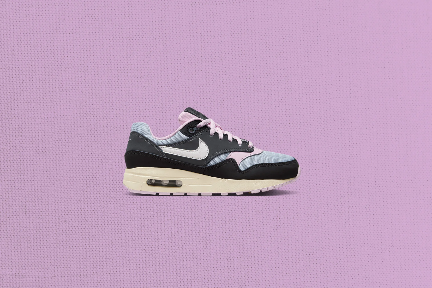 Air Max 1 'Pink Foam' (GS) - Black/Summit White/Anthracite - Image 5
