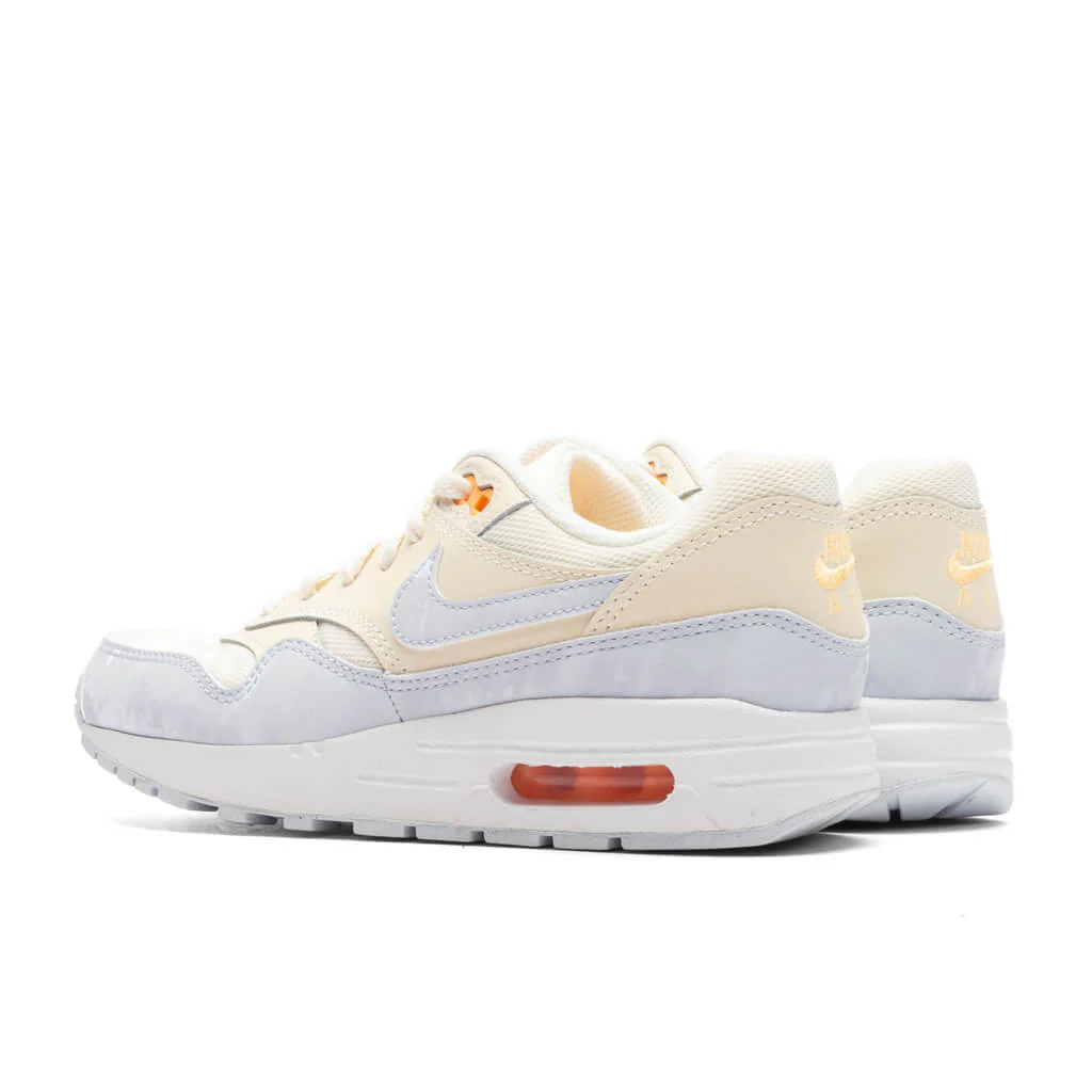 Air Max 1 (GS) - Pale Ivory/Football Grey/Melon Tint - Image 3