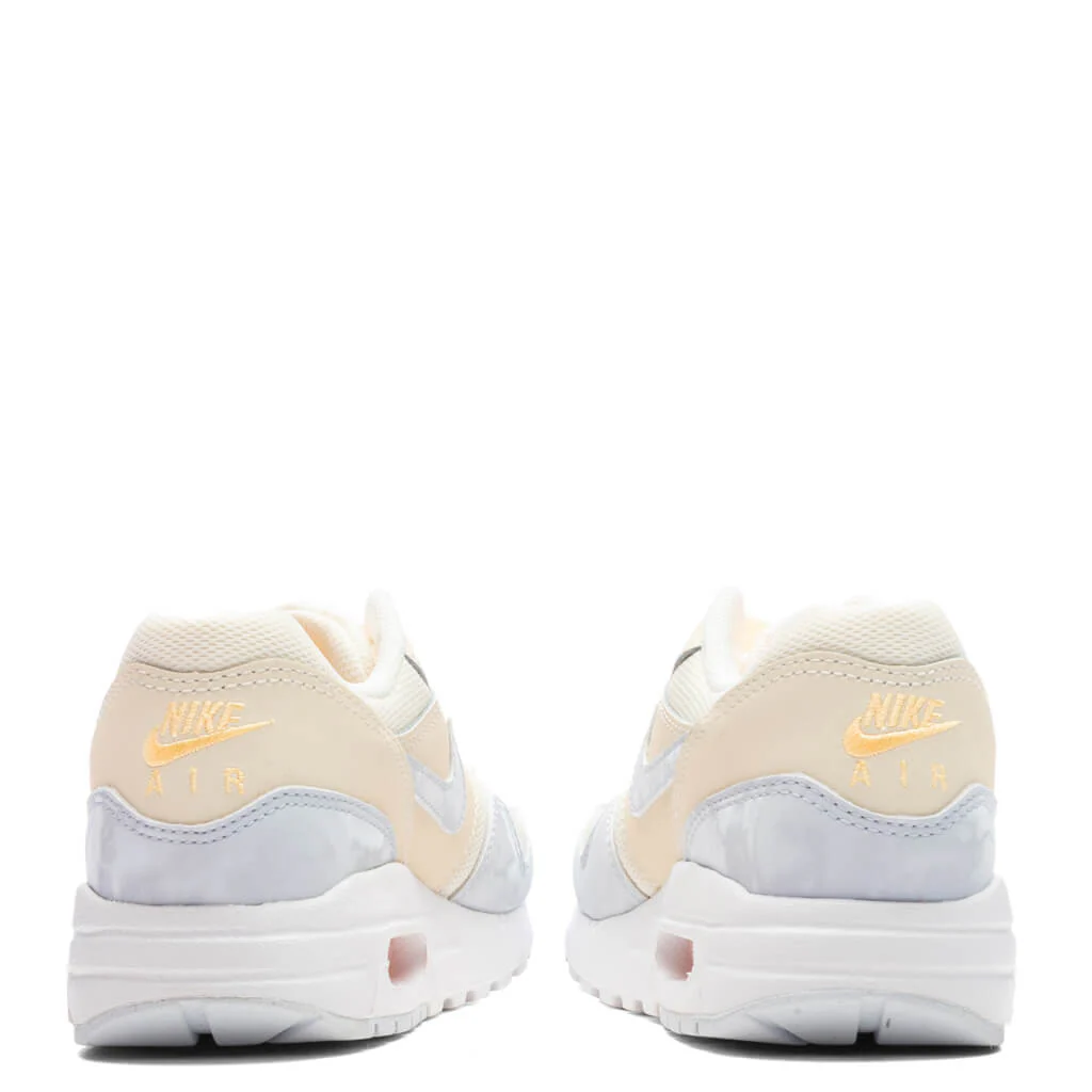 Air Max 1 (GS) - Pale Ivory/Football Grey/Melon Tint - Image 4