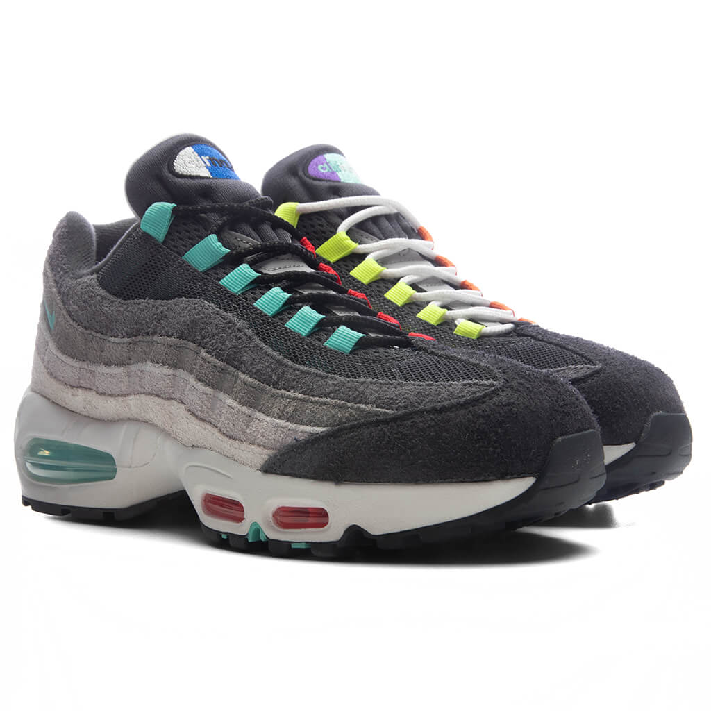 Air Max 95 Big Bubble 'Greedy' - Hyper Turq/Volt/Solar Red - Image 2