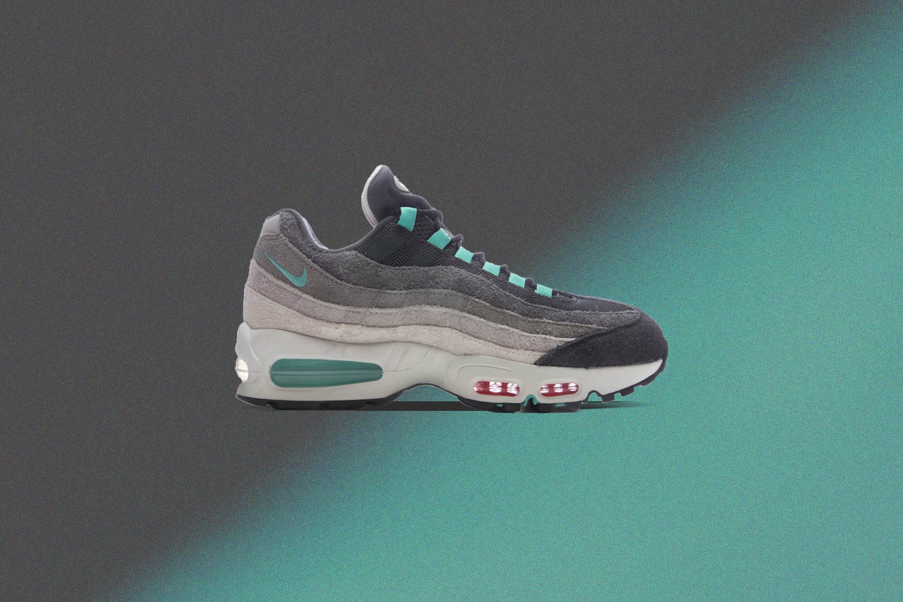 Air Max 95 Big Bubble 'Greedy' - Hyper Turq/Volt/Solar Red - Image 7