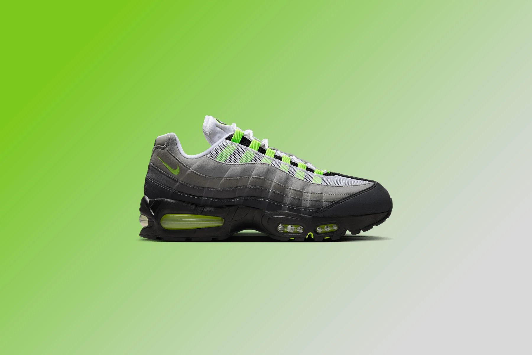 Air Max 95 OG 'Neon' - Black/Cool Grey/Neon Yellow/Black - Image 5