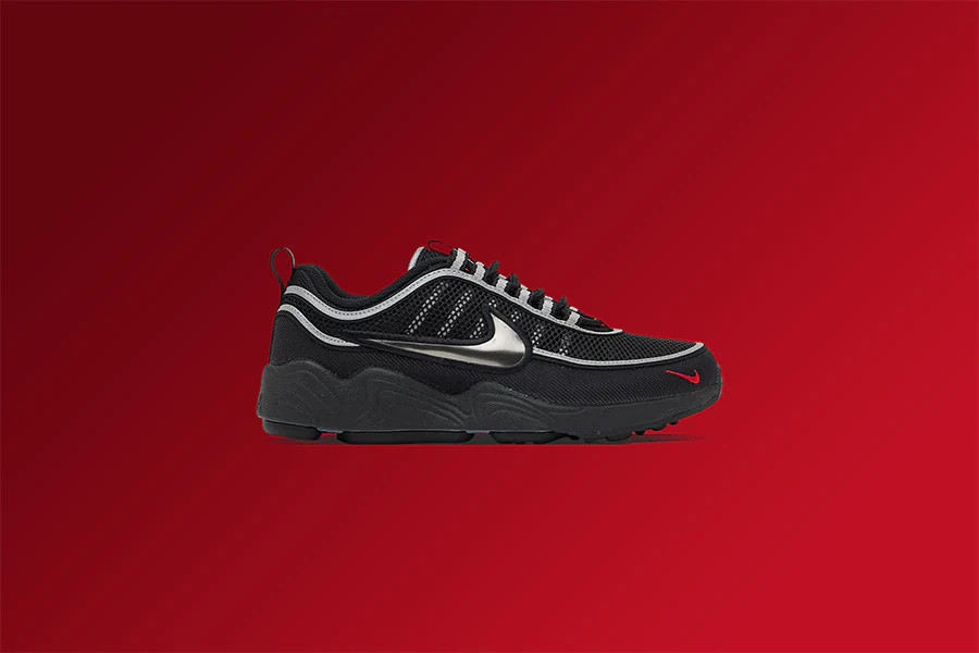 Air Zoom Spiridon SP - Black/Metallic Silver/Sport Red - Image 5
