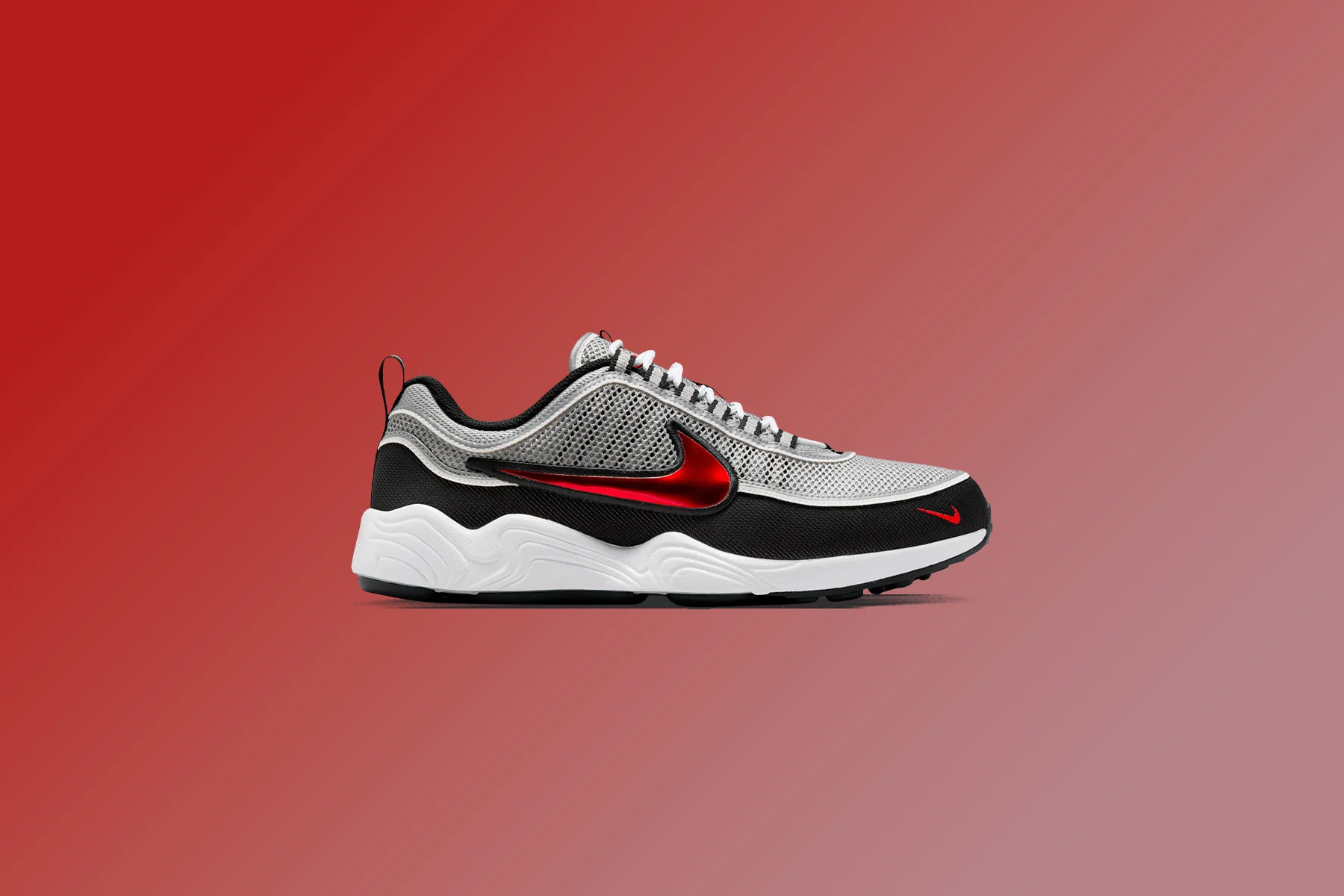 Air Zoom Spiridon SP - Metallic Silver/Sport Red/Black/White - Image 5