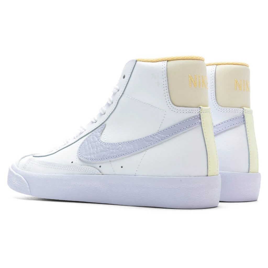 Blazer Mid '77 (GS) - White/Oxygen Purple/Coconut Milk - Image 3