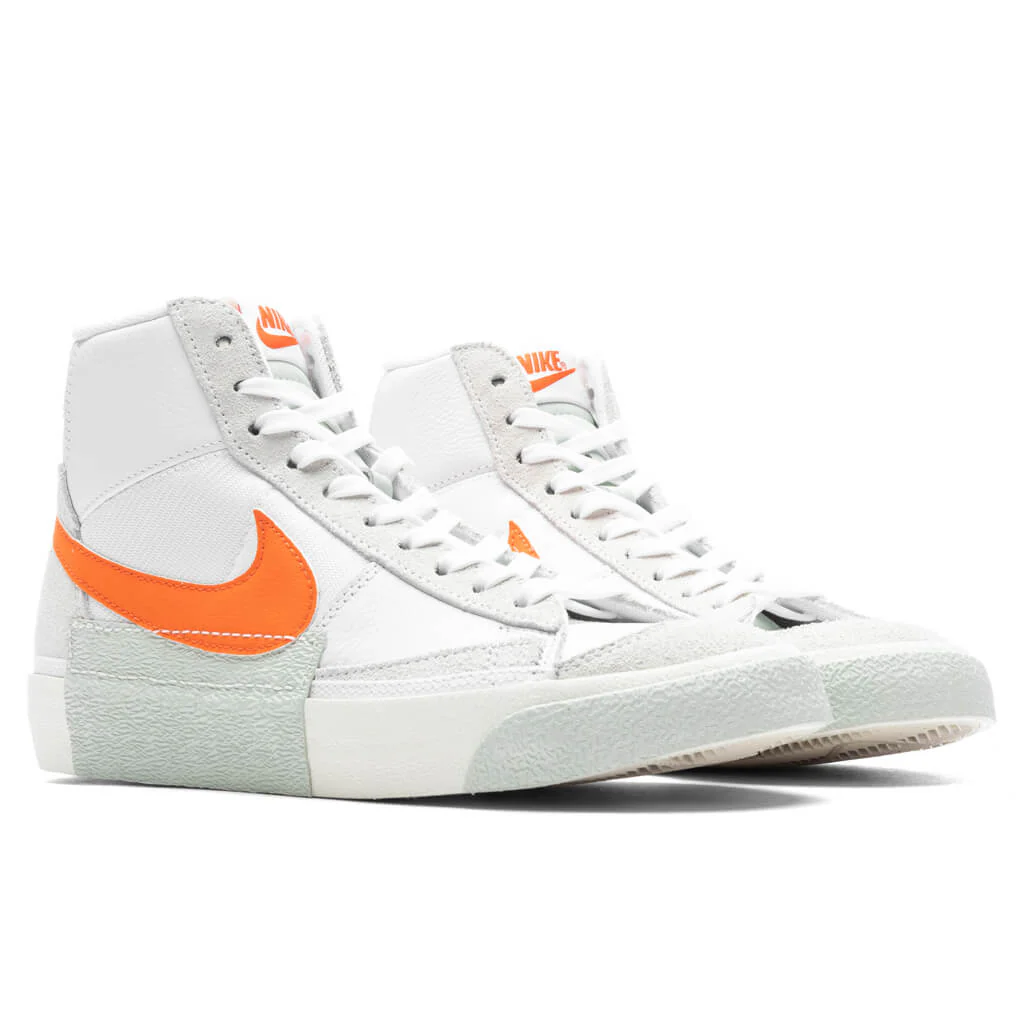 Blazer Mid Pro Club - White/Safety Orange/Sail - Image 2