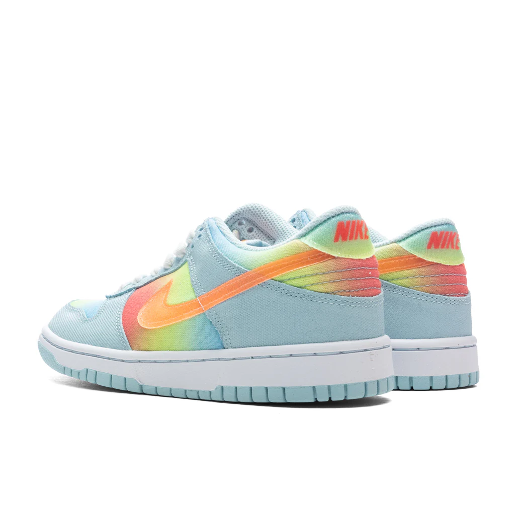 Dunk Low (GS) - Glacier Blue/Total Orange/Light Lemon Twist - Image 3