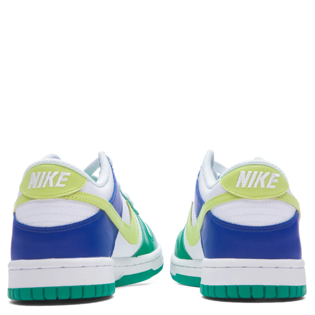 Dunk Low BG (GS) - White/Light Lemon Twist/Stadium Green - Image 4