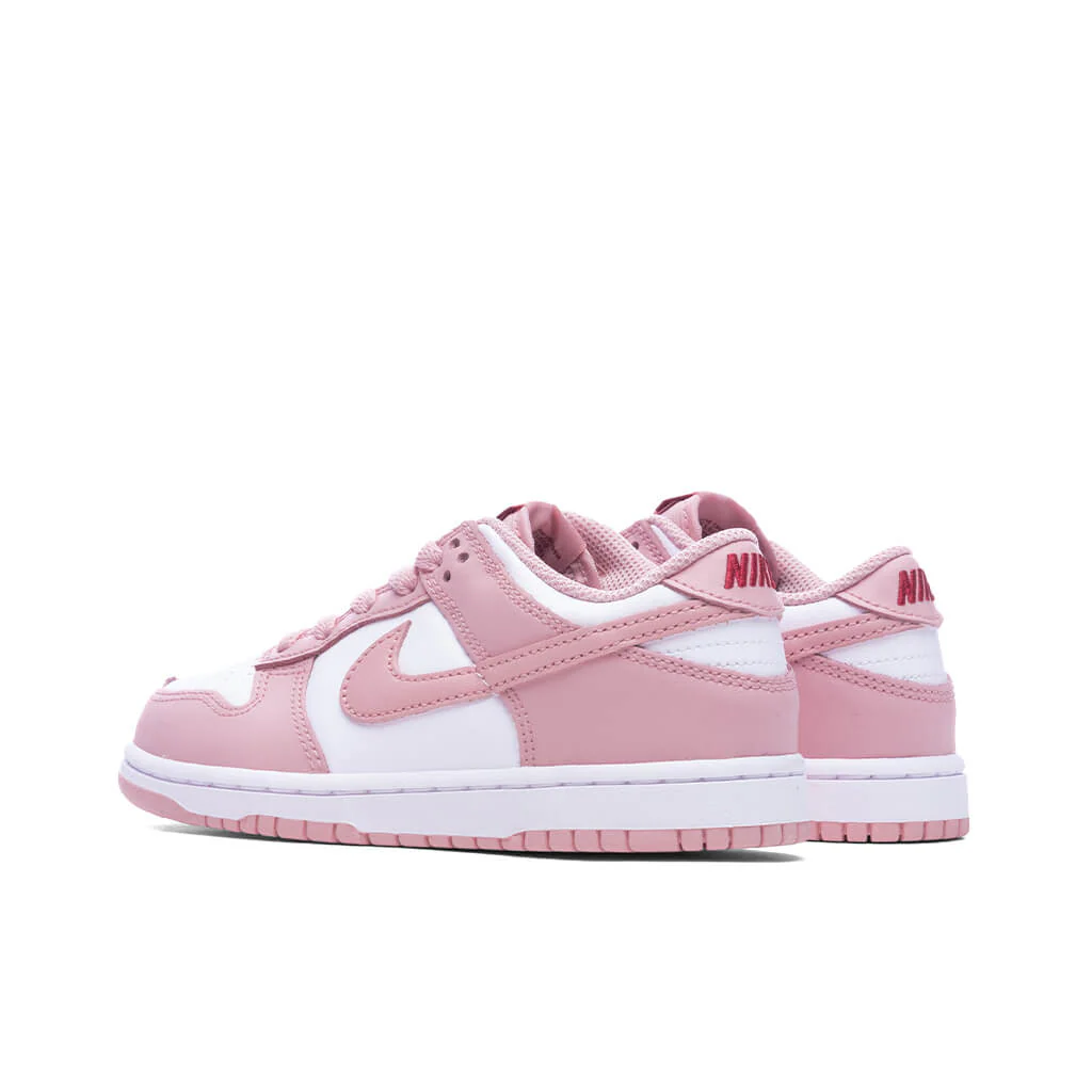 Dunk Low BP (PS) - White/Pink Glaze/Pomegranate - Image 3