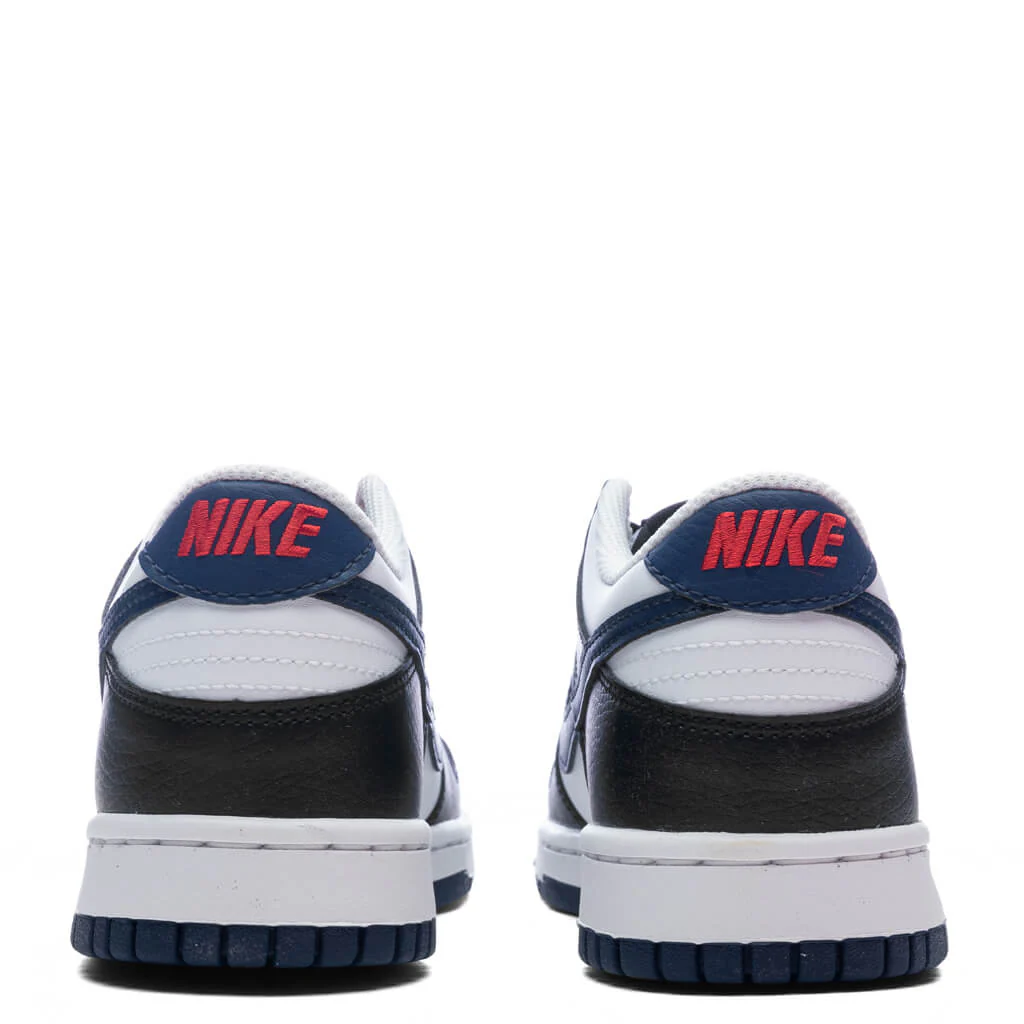 Dunk Low (GS) - Black/Midnight Navy/White/University Red - Image 4