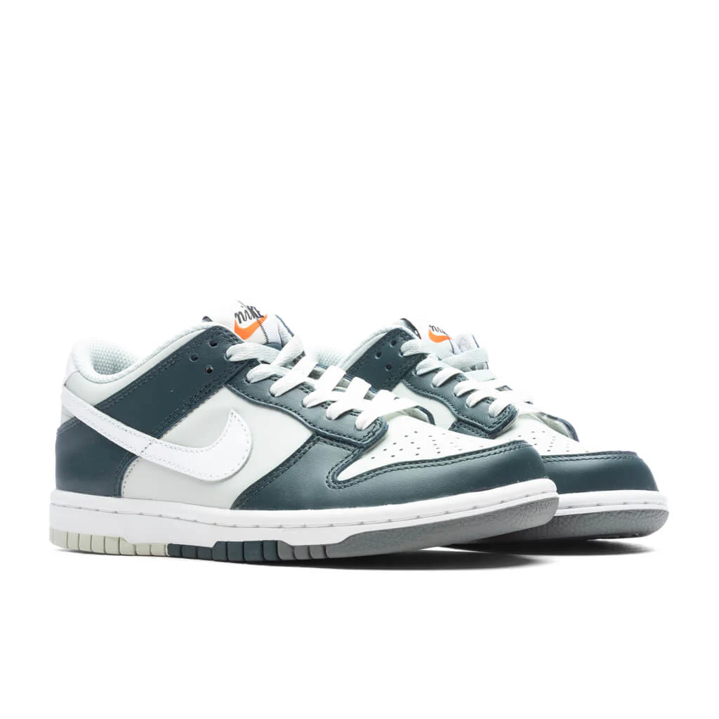Dunk Low (GS) - Deep Jungle/White/Light Silver - Image 2