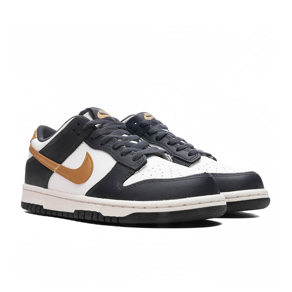 Dunk Low (GS) - Summit White/Metallic Gold/Anthracite - Image 2