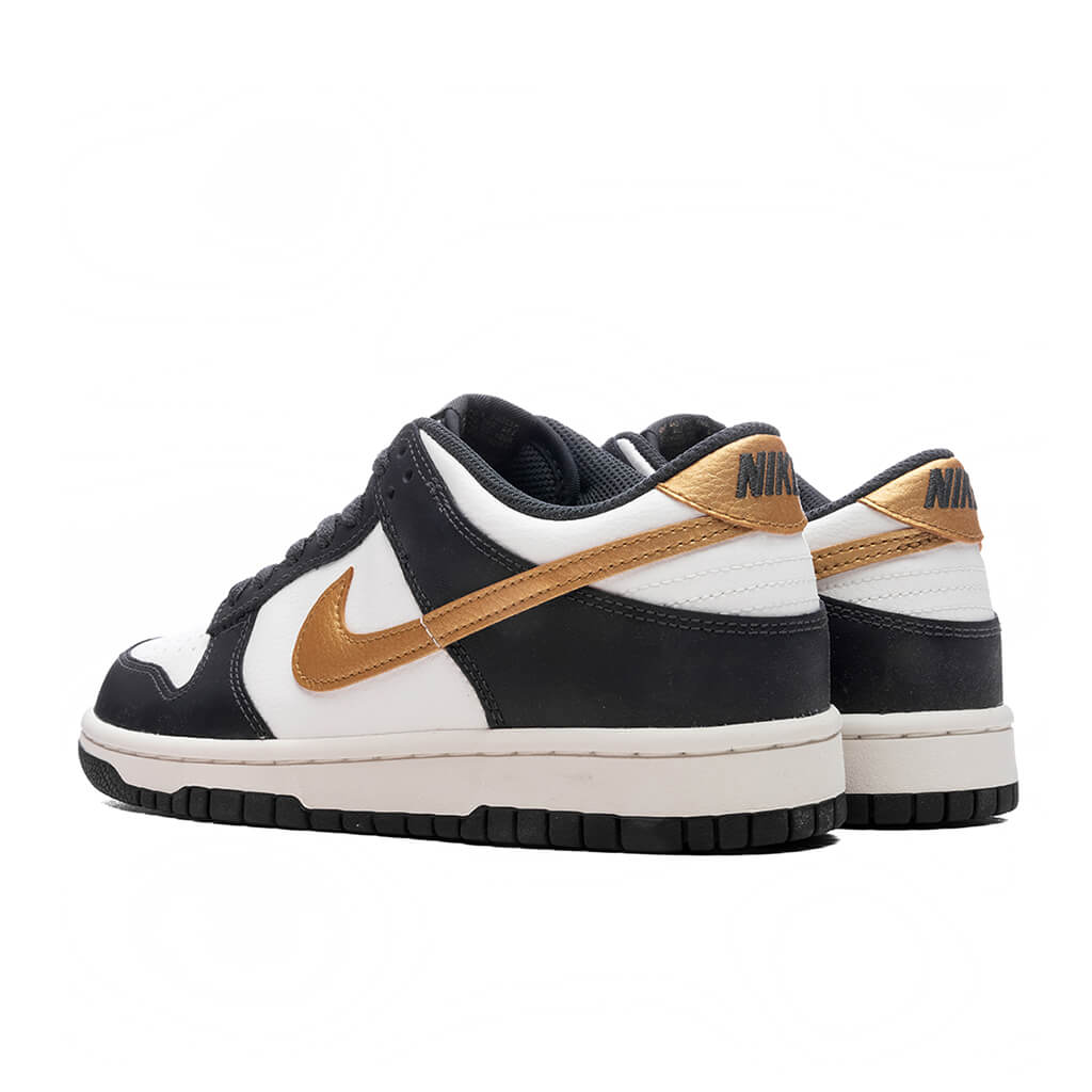 Dunk Low (GS) - Summit White/Metallic Gold/Anthracite - Image 3