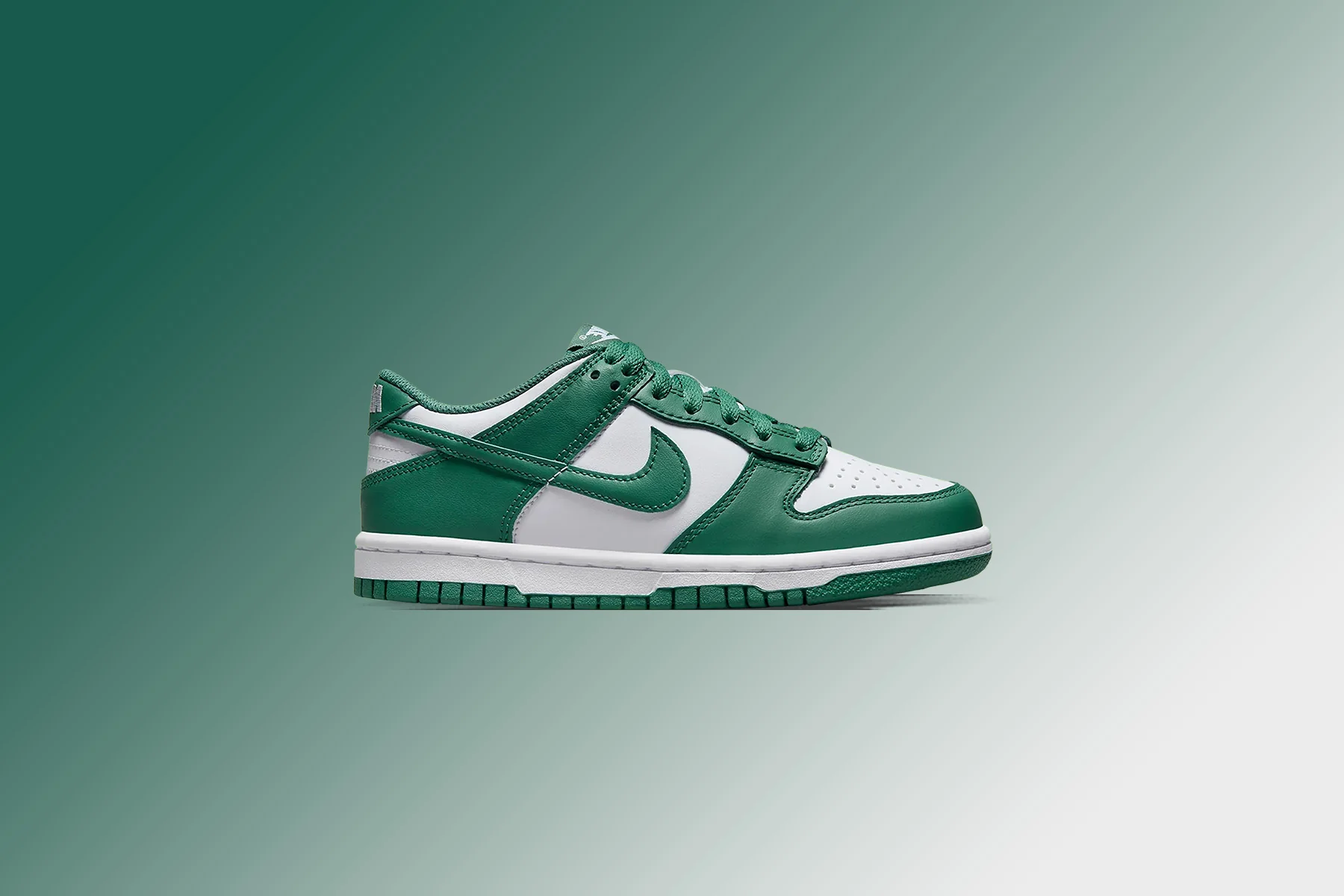 Dunk Low (GS) 'Spruce Green' - White/Bicoastal - Image 5
